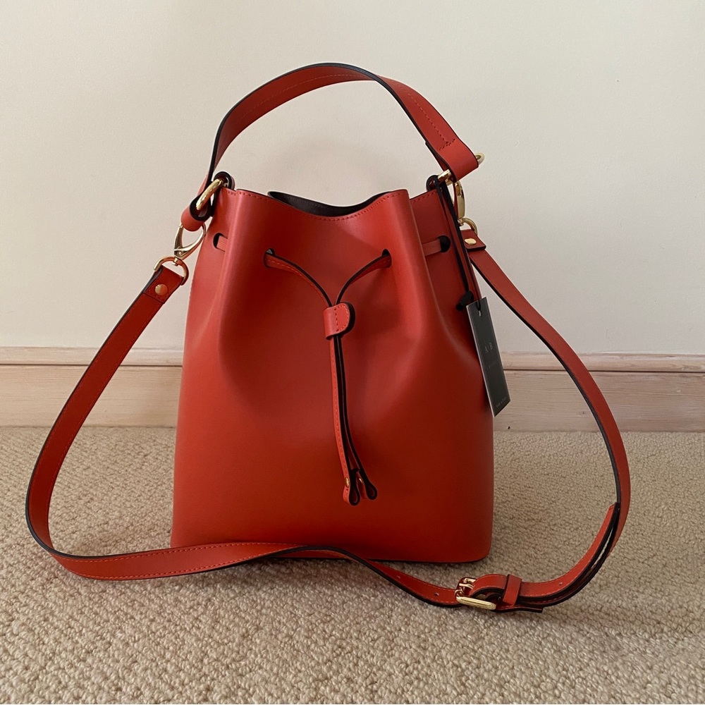 Alberto Bellucci Leather Bucket Bag